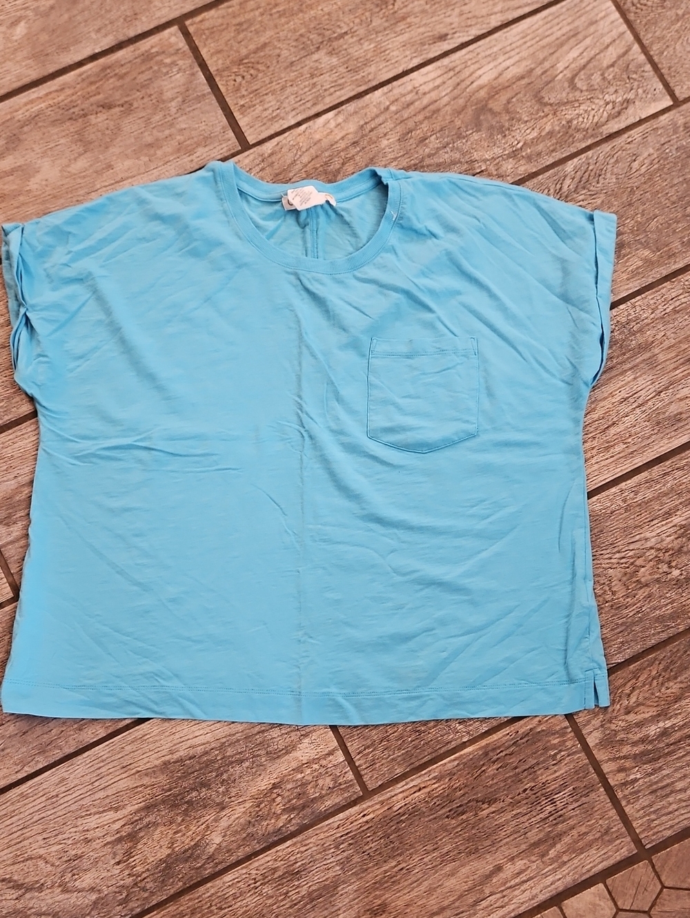 C&C California Light Blue Short Sleeve Pocket Tee